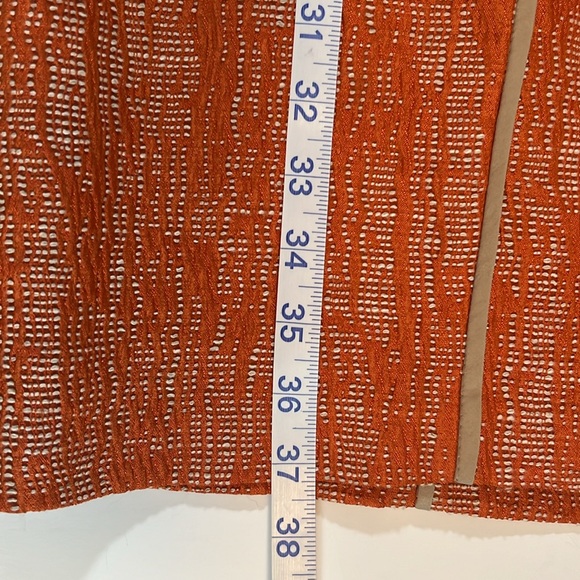 Vintage Anne Klein, sleeveless dress knee length orange - Picture 3 of 3